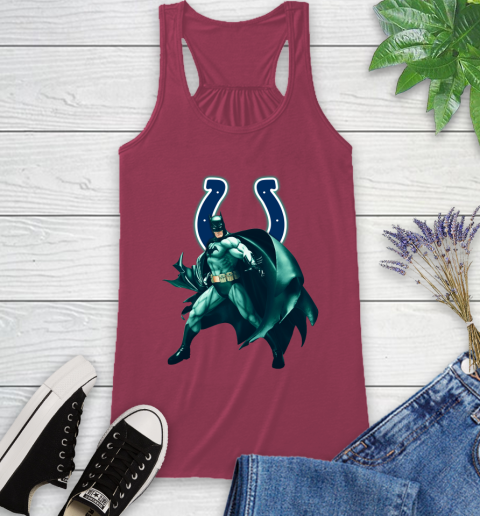 NFL Batman Football Sports Indianapolis Colts Racerback Tank 8