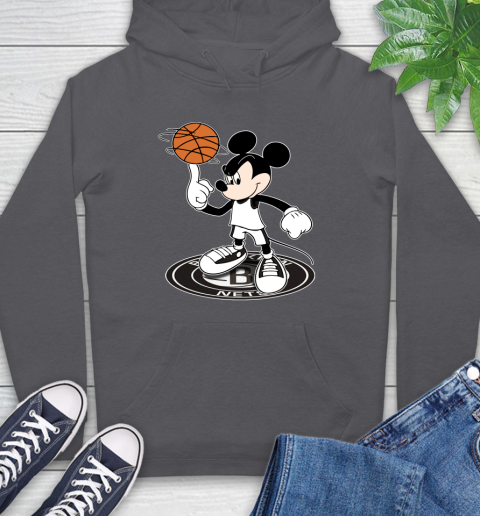 NBA Basketball Brooklyn Nets Cheerful Mickey Disney Shirt Hoodie 7