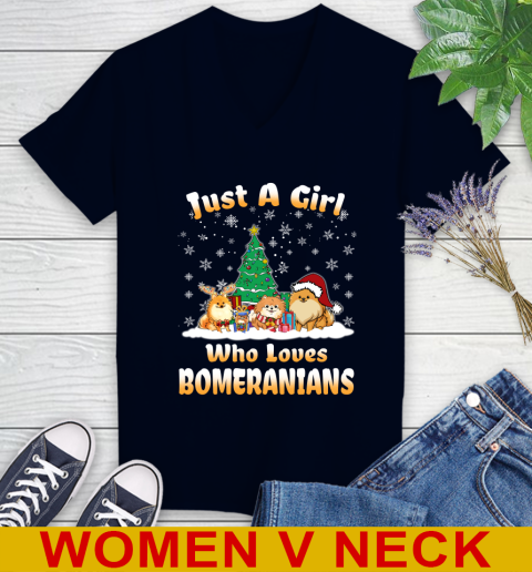 Christmas Just a girl who love pomeranians dog pet lover 74