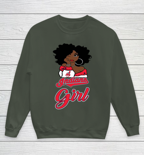 Cleveland Indians Girls Girl MLB Youth Sweatshirt 10