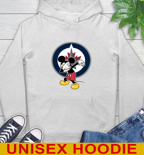 Winnipeg Jets NHL Hockey Dabbing Mickey Disney Sports Hoodie