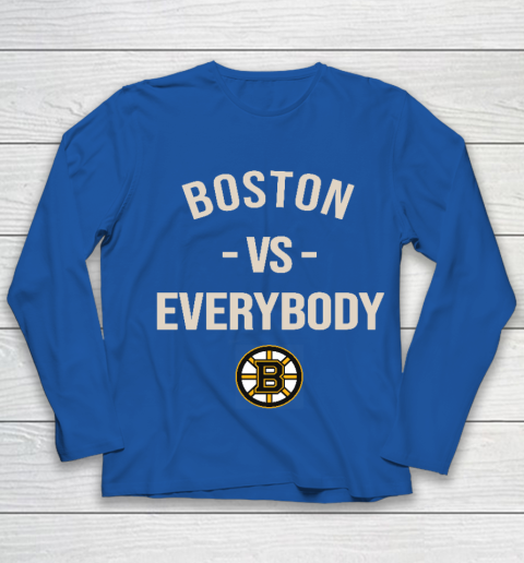 Boston Bruins Vs Everybody Youth Long Sleeve 7