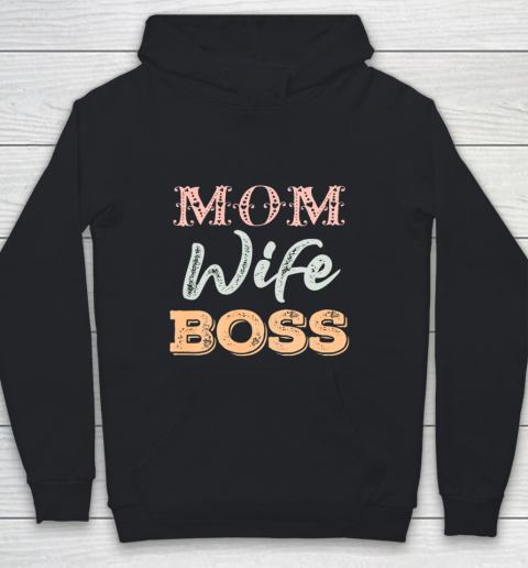 This Woman Wife Mom and Boss Funny Mothers Day Gift Cute Sweatshirt