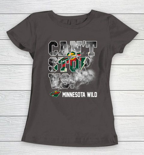 NHL Minnesota Wild Hockey Can't Stop Vs Women's T-Shirt 8 NHL Minnesota Wild Hockey Can't Stop Vs Women's T-Shirt - Image 8