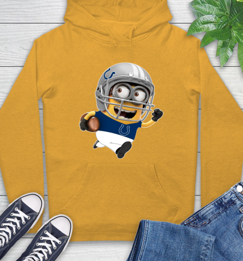 NFL Indianapolis Colts Minions Disney Football Sports Hoodie 3