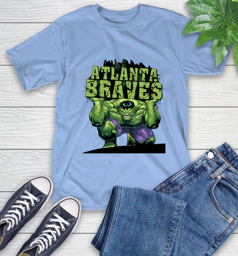 Atlanta Braves MLB Baseball Incredible Hulk Marvel Avengers Sports T-Shirt 11