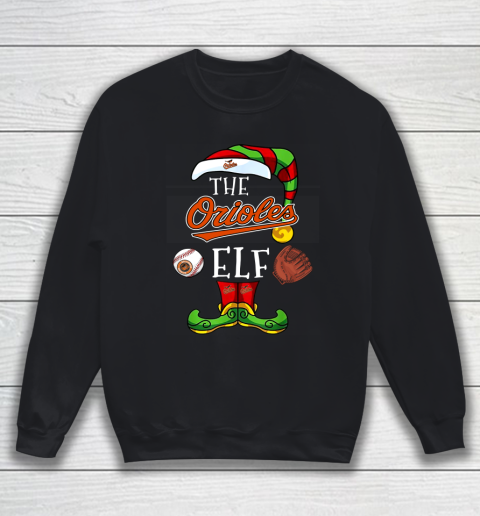 Baltimore Orioles Christmas ELF Funny MLB Sweatshirt