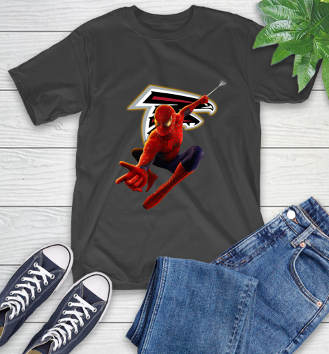 NFL Spider Man Avengers Endgame Football Atlanta Falcons T-Shirt 2