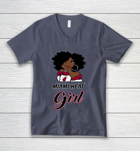 Miami Heat Girl NBA V-Neck T-Shirt 8