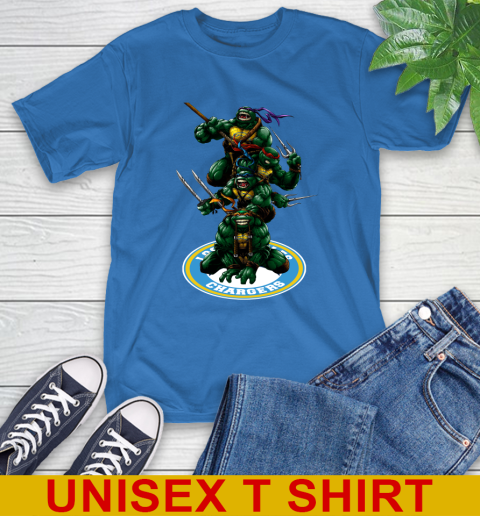 NFL Football Los Angeles Chargers Teenage Mutant Ninja Turtles Shirt T-Shirt 9