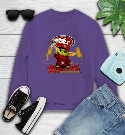 Super Bowl Baby Yoda Loves The San Francisco 49ers Star Wars NFL Shirts 28