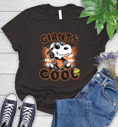 MLB Baseball San Francisco Giants Cool Snoopy Shirt Women's T-Shirt 9