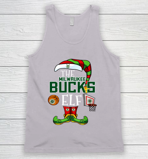 Milwaukee Bucks Christmas ELF Funny NBA Tank Top 3