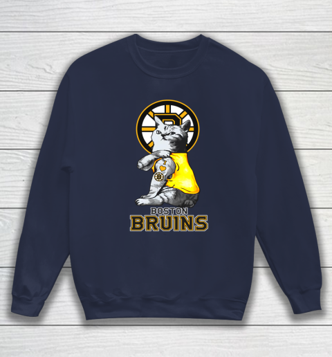 NHL My Cat Loves Boston Bruins Hockey Sweatshirt 2
