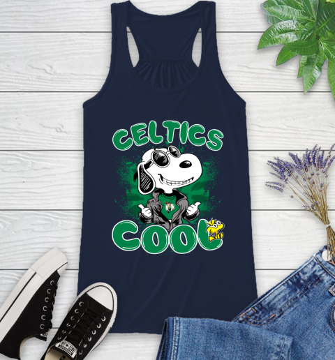 NBA Basketball Boston Celtics Cool Snoopy Shirt Racerback Tank 8
