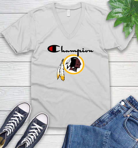 NFL Football Washington Redskins Champion Shirt V-Neck T-Shirt