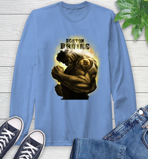 Boston Bruins NHL Hockey Hulk Marvel Avengers Sports Long Sleeve T-Shirt 12