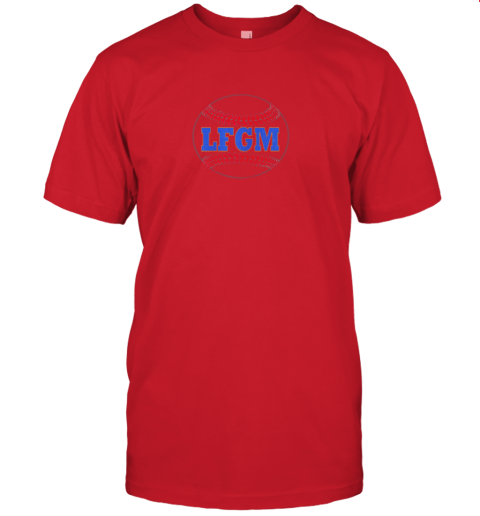 porm lfgm baseball new york jersey t shirt 60 front red