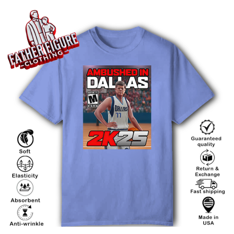 gxqt doncic and john f kennedy ambushed in dallas 2k25 classic t shirt 2 front violet