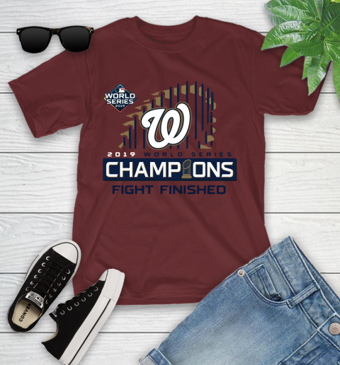 Finish The Fight Washington Nationals World Series Youth T-Shirt 14
