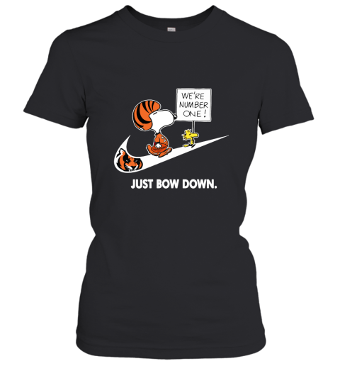 Cincinnati Bengals Are Number One – Just Bow Down Snoopy Women's T-Shirt