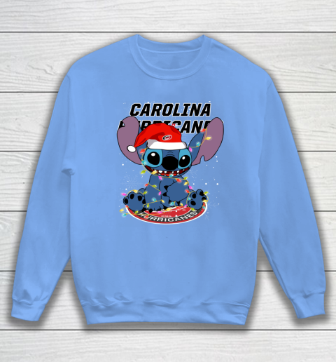 Carolina Hurricanes NHL Hockey noel stitch Christmas Sweatshirt 7