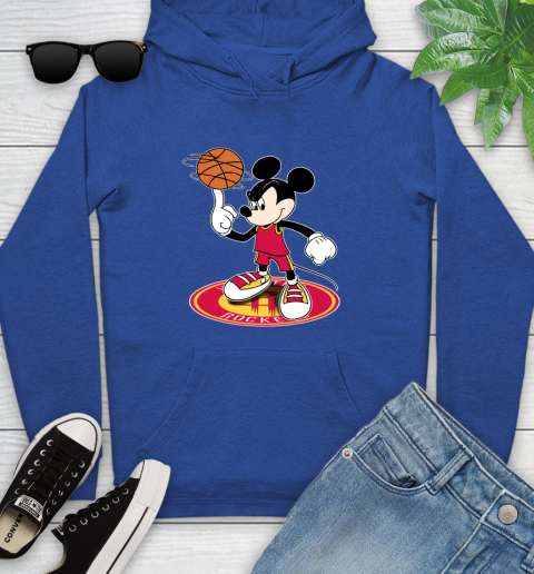NBA Basketball Houston Rockets Cheerful Mickey Disney Shirt Youth Hoodie 9