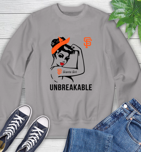 MLB San Francisco Giants Girl Unbreakable Baseball Sports Sweatshirt 3