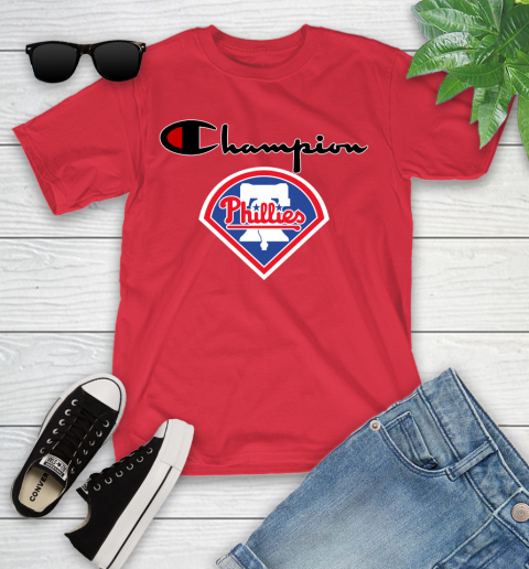 MLB Baseball Philadelphia Phillies Champion Shirt Youth T-Shirt 8