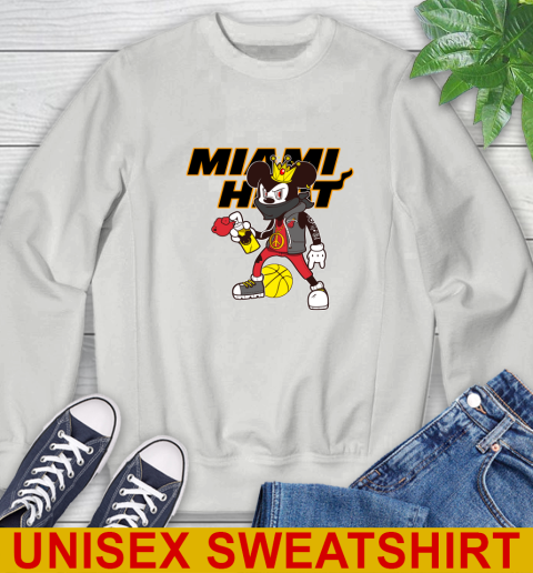Miami Heat NBA Basketball Mickey Peace Sign Sports Sweatshirt 5