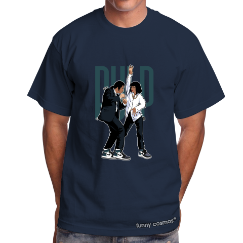 Air Jordan 1 Chameleon Matching Sneaker Tshirt Pulp Fiction Dance Black and Blue Jordan Tshirt