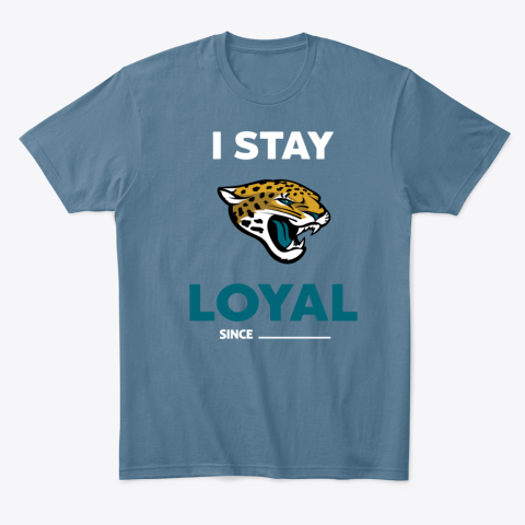 ej9r jacksonville jaguars i stay loyal classic t shirt 2 front indigo blue