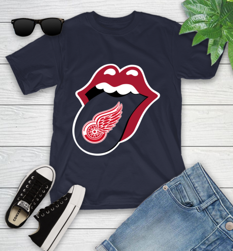 Detroit Red Wings NHL Hockey Lips I Root For My Team Adoring Fan 105