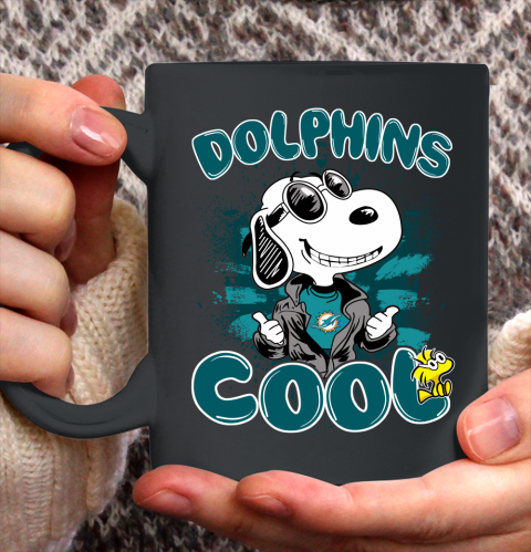NFL Football Miami Dolphins Cool Snoopy Shirt Ceramic Mug 11oz