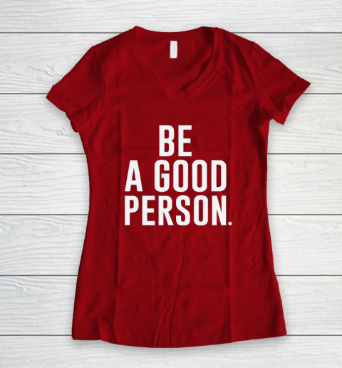 Jasson Domínguez Be A Good Person Women's V-Neck T-Shirt 6