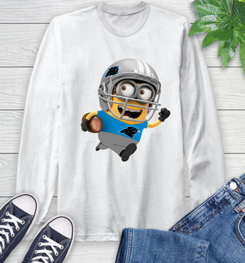 NFL Carolina Panthers Minions Disney Football Sports Long Sleeve T-Shirt