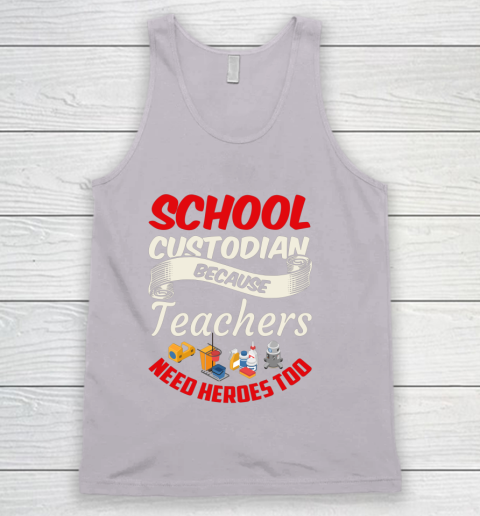 School Custodian Shirt Jokey Funny Saying Custodian Tank Top 3