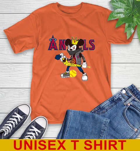 Los Angeles Angels MLB Baseball Mickey Peace Sign Sports T-Shirt 5