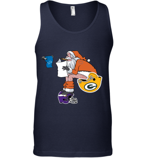 Santa Claus Chicago Bears Shit On Other Teams Christmas Tank Top