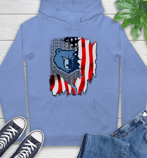 Memphis Grizzlies NBA Basketball American Flag Hoodie 11