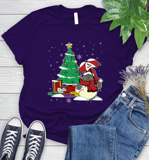 St.Louis Cardinals MLB Baseball Cute Tonari No Totoro Christmas Sports (1) Women's T-Shirt 4