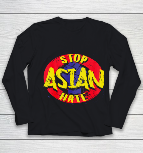 Anti Asian Racism AAPI Support Stop Asian Hate Youth Long Sleeve