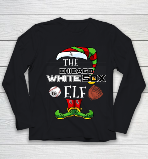 Chicago White Sox Christmas ELF Funny MLB Youth Long Sleeve