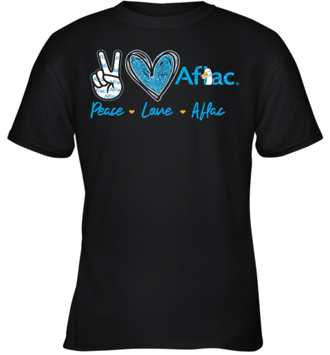 Peace Love Aflac Youth T-Shirt