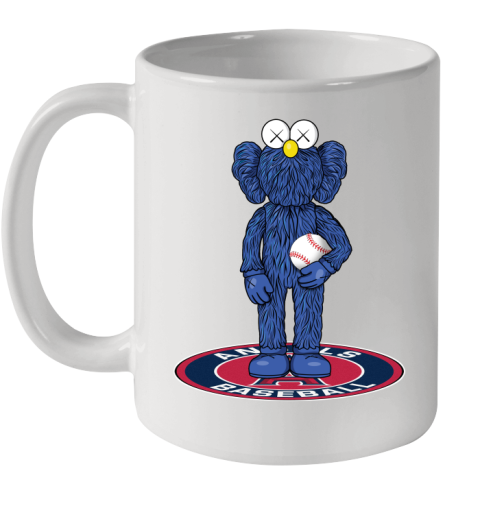 MLB Baseball Los Angeles Angels Kaws Bff Blue Figure Shirt Ceramic Mug 11oz