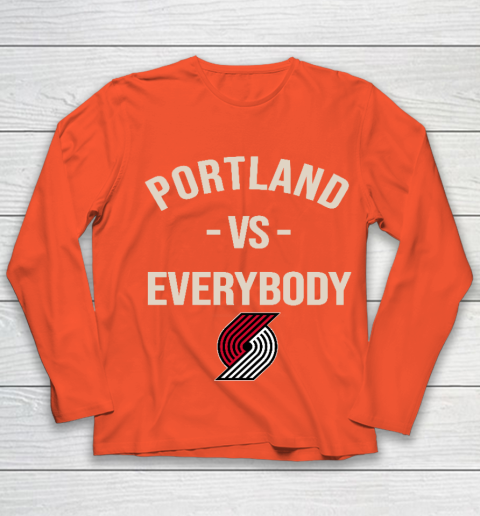 Portland Trail Blazers Vs Everybody Youth Long Sleeve 3