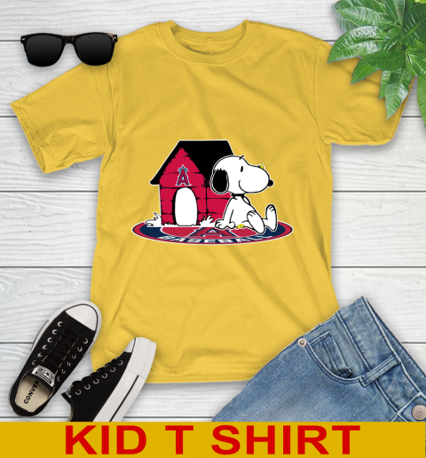 MLB Baseball Los Angeles Angels Snoopy The Peanuts Movie Shirt Youth T-Shirt 8
