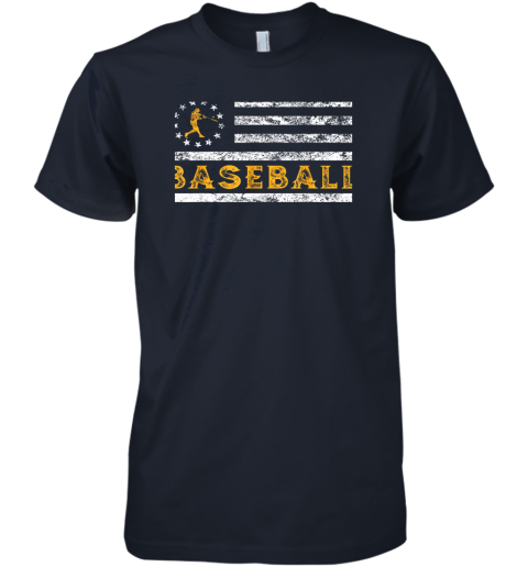 r7zt baseball lovers vintage american betsy ross flag softball premium guys tee 5 front midnight navy