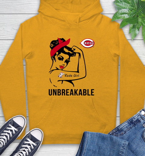 MLB Cincinnati Reds Girl Unbreakable Baseball Sports Hoodie 2