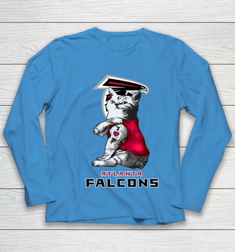 NFL Football My Cat Loves Atlanta Falcons Youth Long Sleeve 5